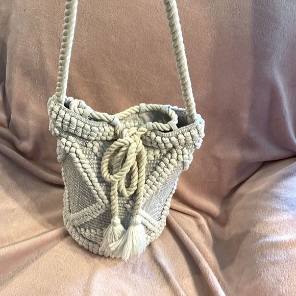 Ruggine White and Grey Beach Bag - Picture 2 of 7